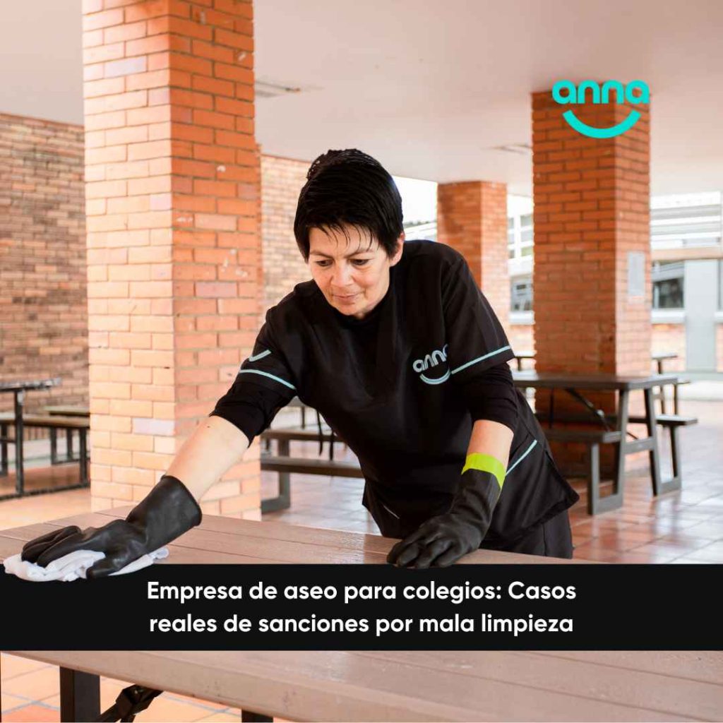 Empresa de aseo para colegios: Casos reales de sanciones por mala limpieza