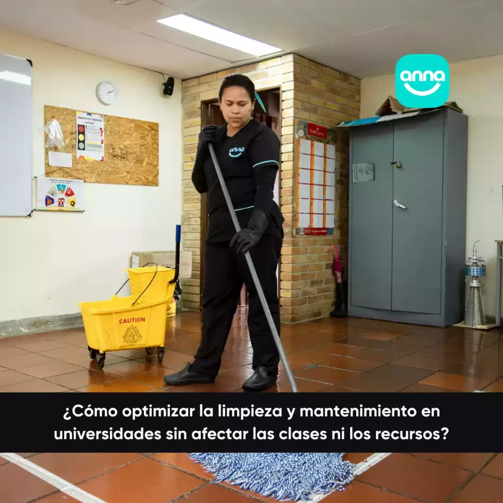 ¿Cómo optimizar la limpieza y mantenimiento en universidades sin afectar las clases ni los recursos?